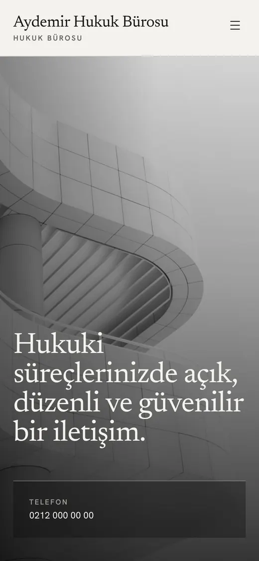 Avukatlar tasarımı telefonda