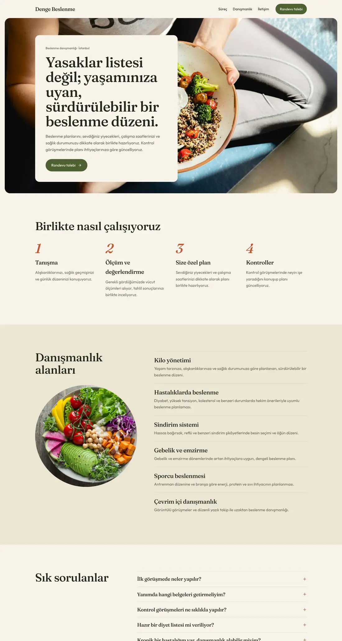Diyetisyenler için Sofra tasarımı